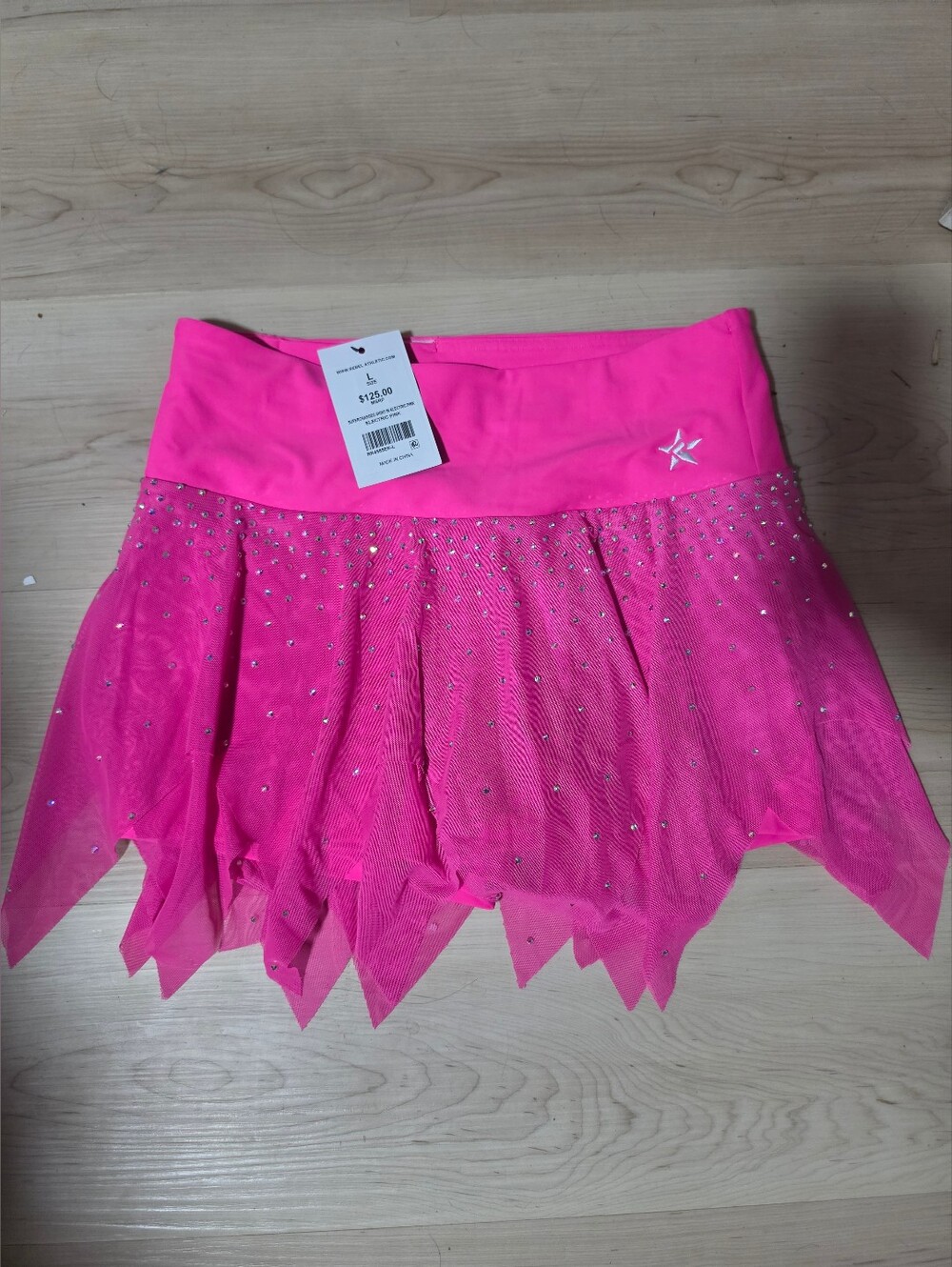 AL Rebel Sparkling Hot Pink Tulle Skirt - Unbranded